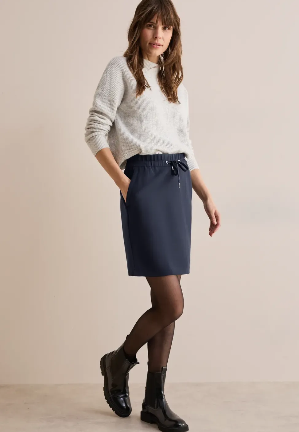 Jogg Skirt in Unifarbe