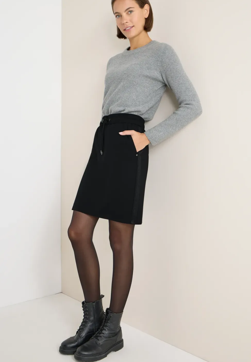 Jogg-Skirt mit Glitzer-Tape