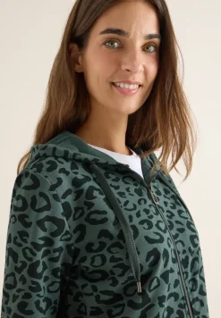 Kapuzenjacke mit Leo-Muster