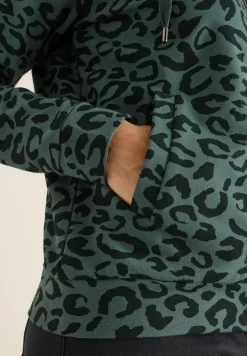 Kapuzenjacke mit Leo-Muster