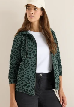 Kapuzenjacke mit Leo-Muster