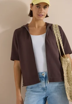 Kapuzenjacke mit seitlichen Tunnelzügen