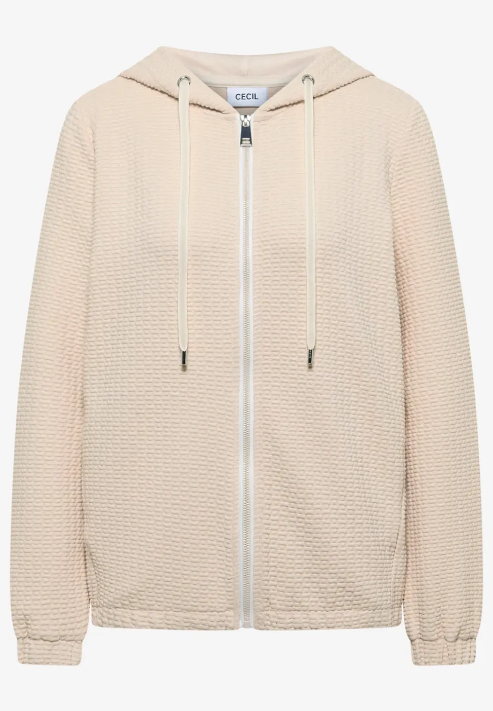 Kapuzenjacke mit Struktur
