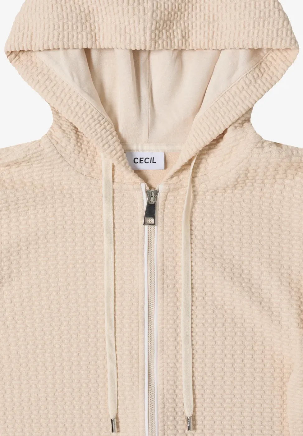Kapuzenjacke mit Struktur