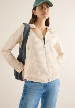Kapuzenjacke mit Struktur