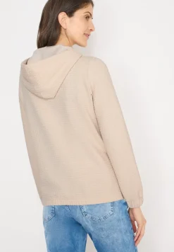 Kapuzenjacke mit Struktur
