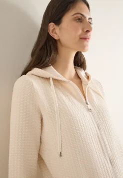 Kapuzenjacke mit Struktur