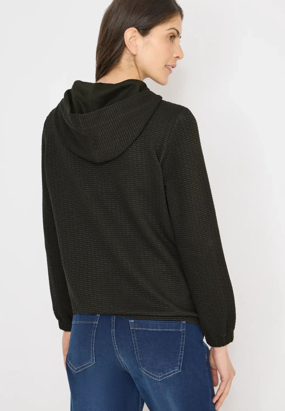 Kapuzenjacke mit Struktur