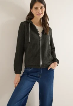 Kapuzenjacke mit Struktur