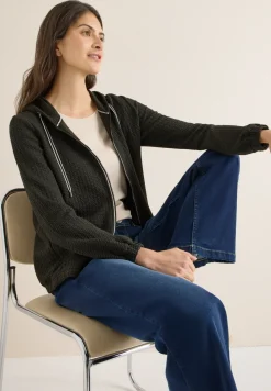 Kapuzenjacke mit Struktur