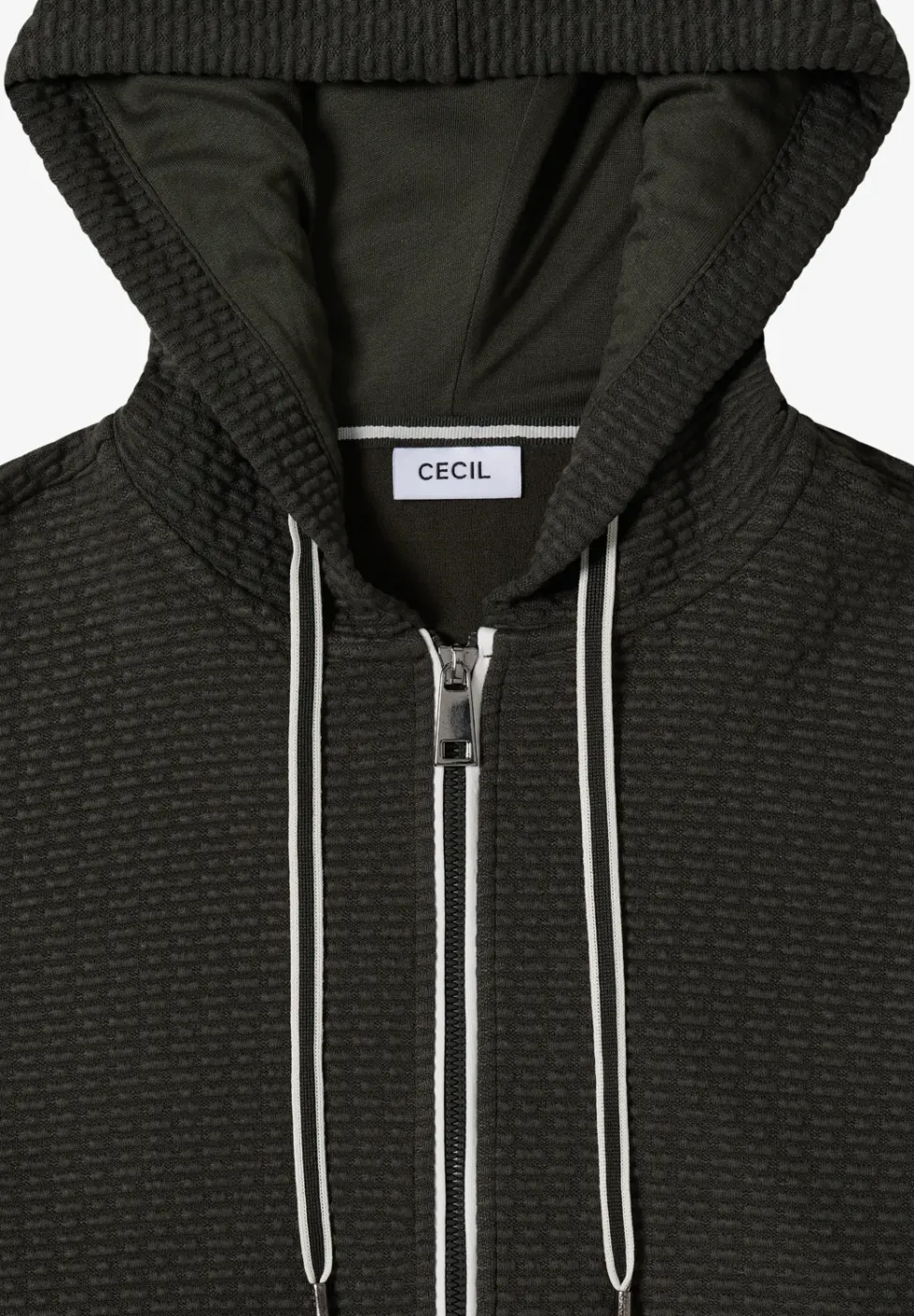 Kapuzenjacke mit Struktur