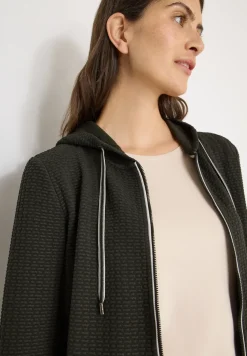 Kapuzenjacke mit Struktur