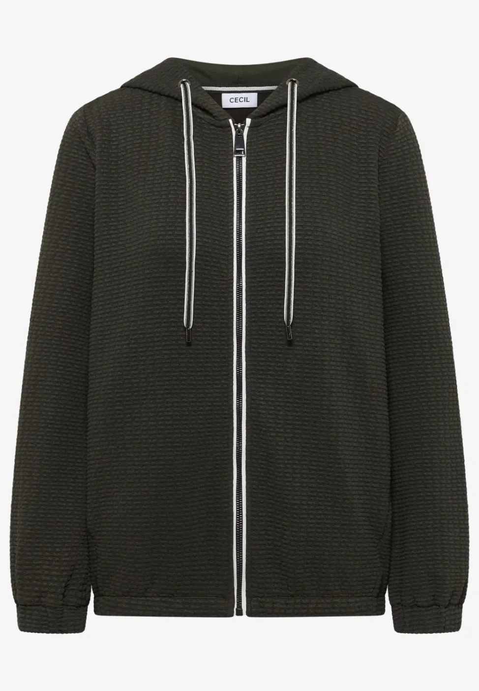 Kapuzenjacke mit Struktur