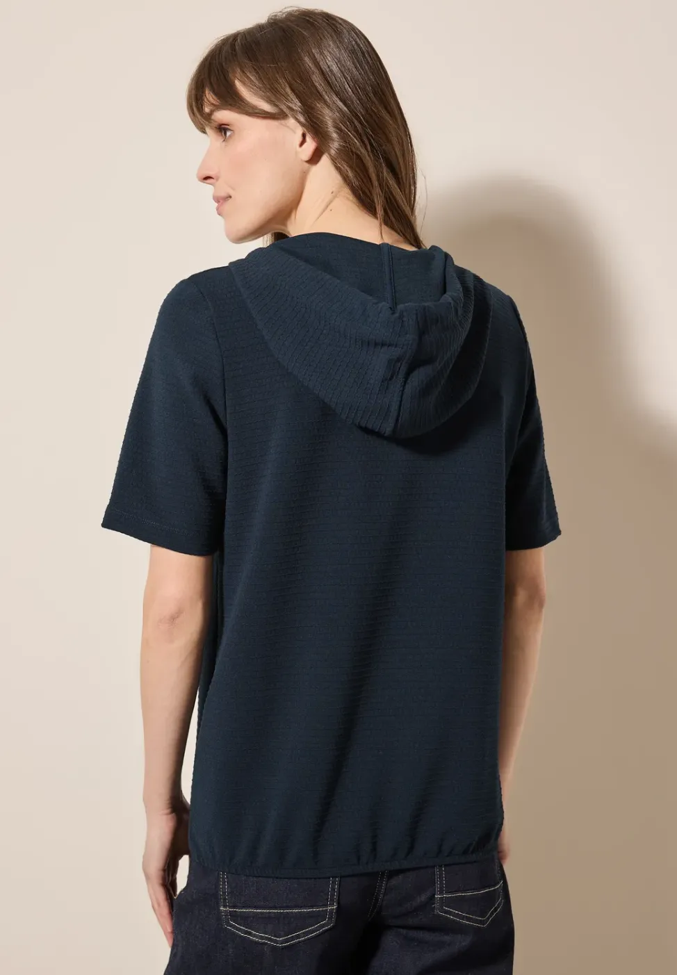 Kapuzenpullover mit Struktur
