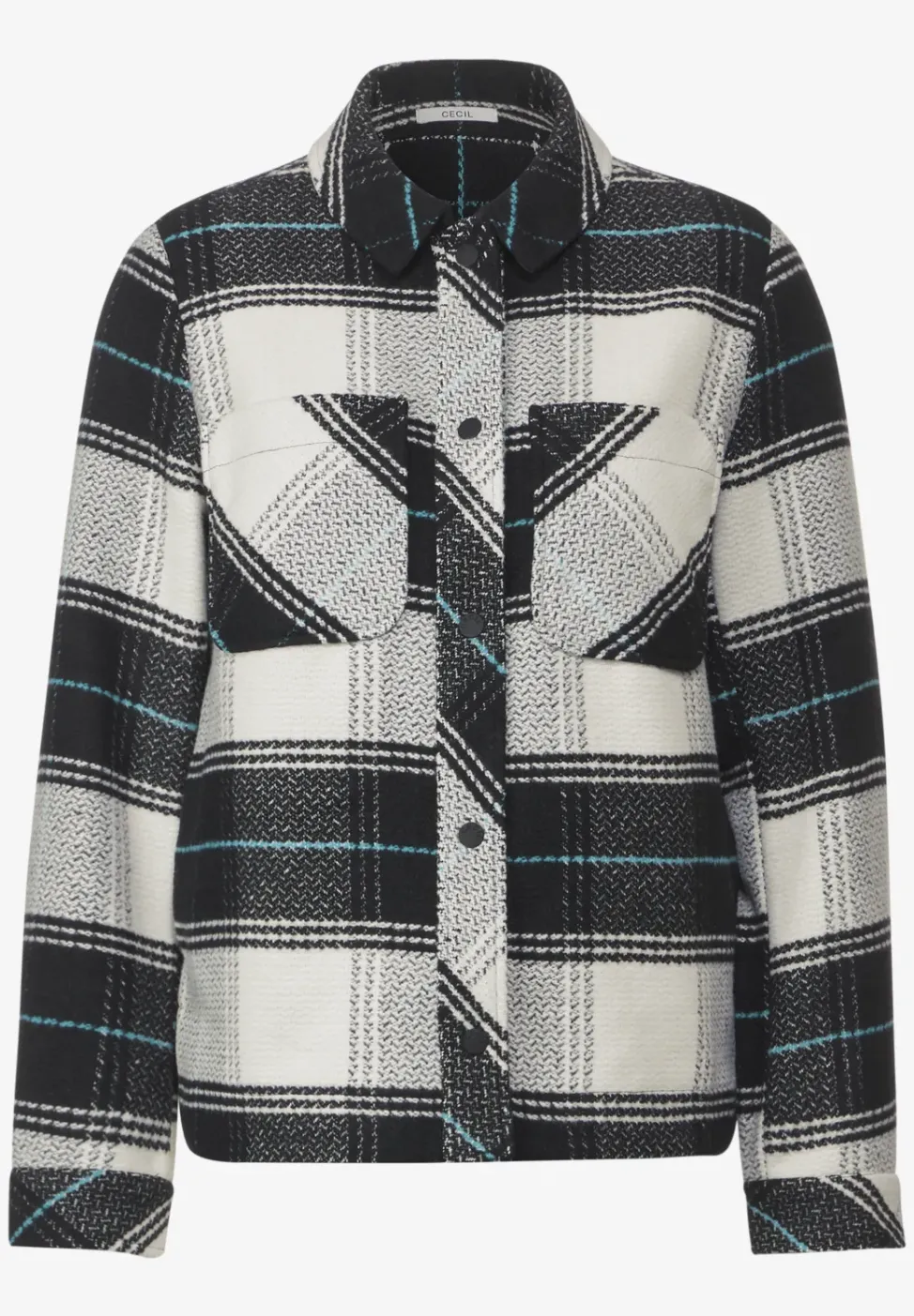 Karierte Übergangsjacke