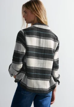 Karierte Übergangsjacke