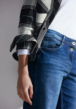 Karierte Übergangsjacke