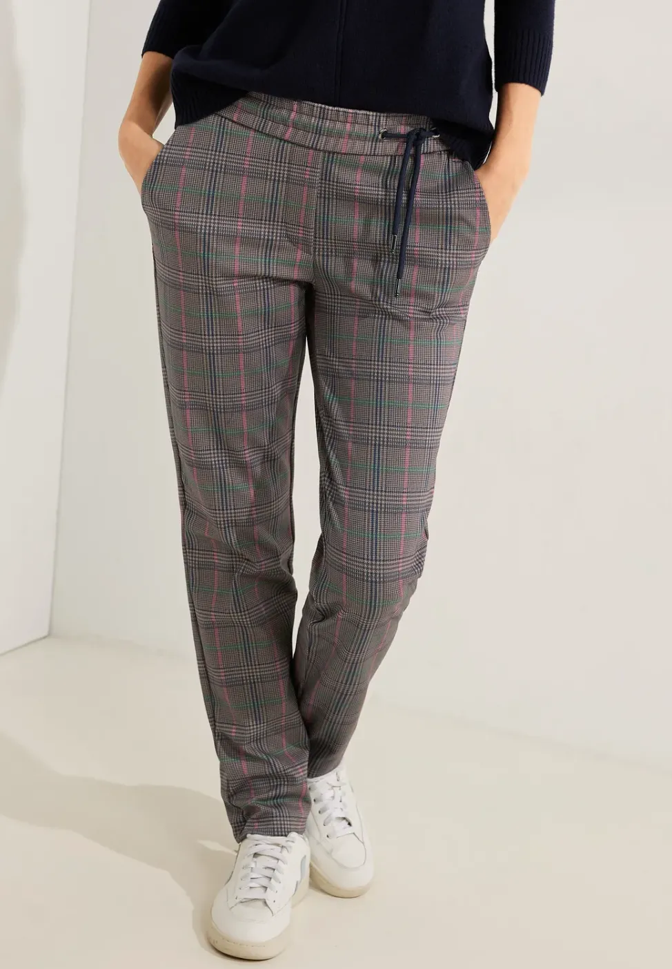 Karierte Casual Fit Hose