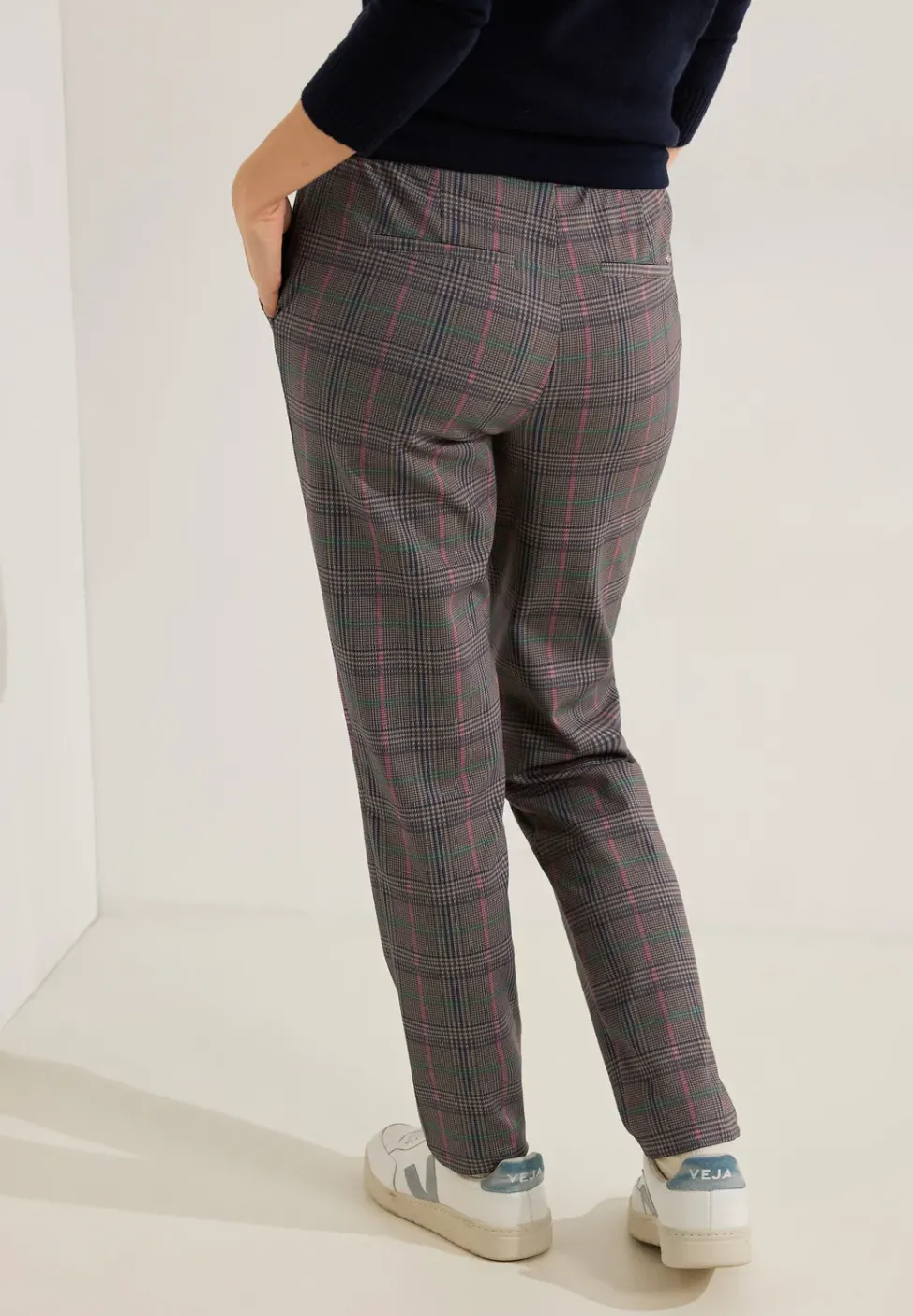 Karierte Casual Fit Hose