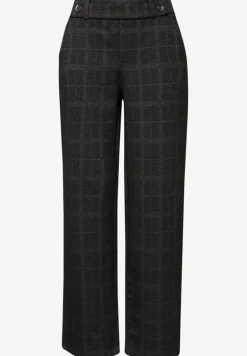 Karierte Straight Leg Hose