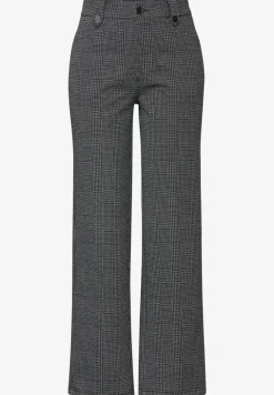 Karierte Straight Leg Hose