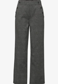 Karierte Straight Leg Hose