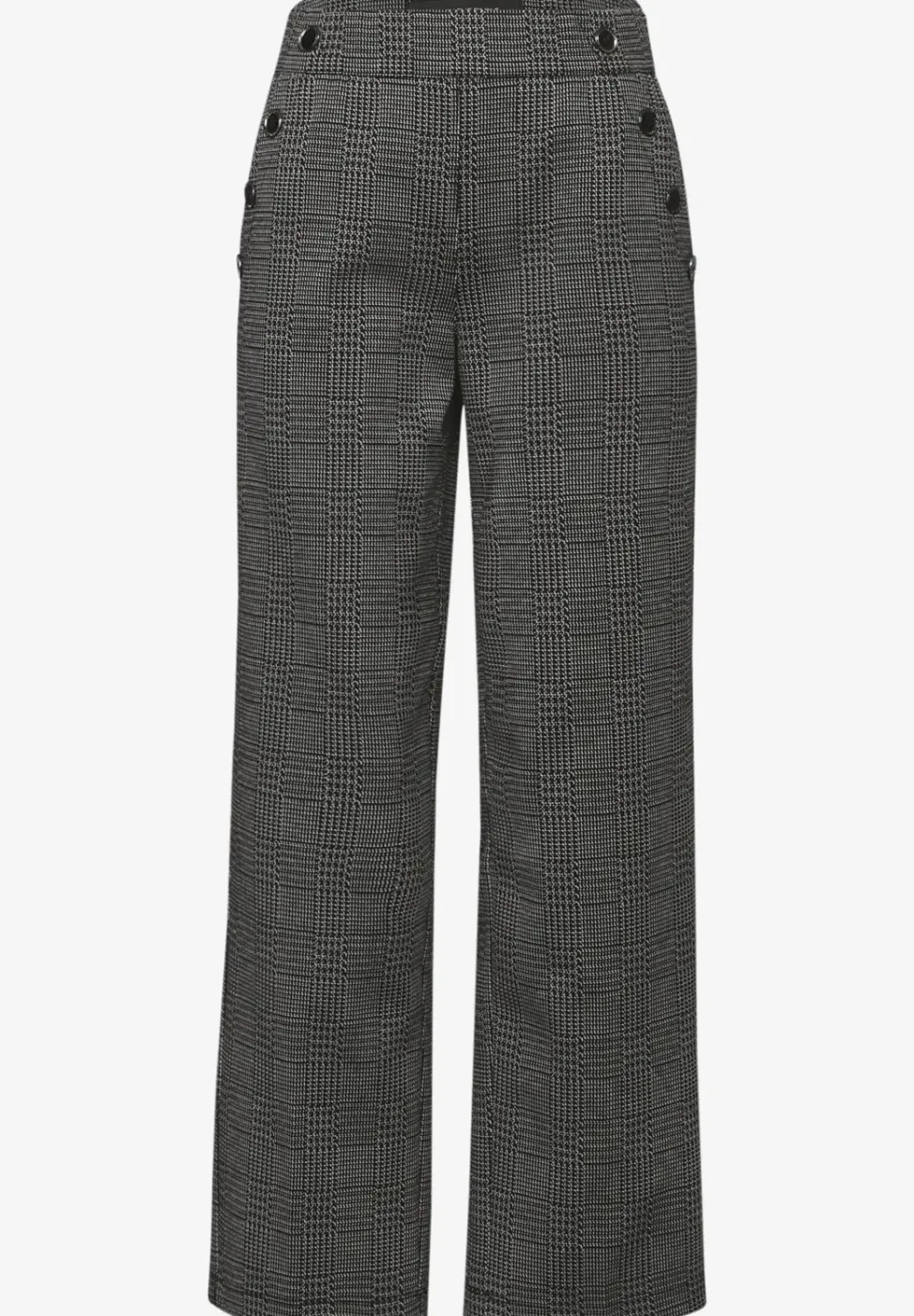 Karierte Straight Leg Hose