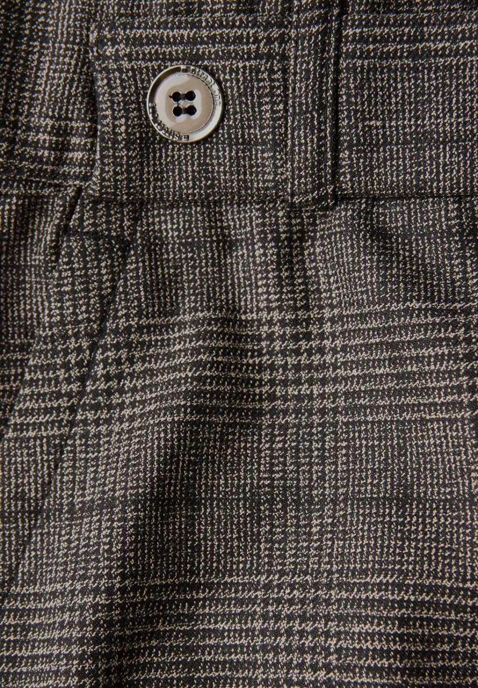 Karierte Straight Leg Hose