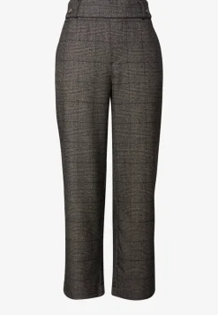 Karierte Straight Leg Hose
