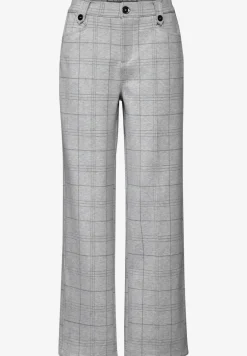 Karierte Straight Leg Hose