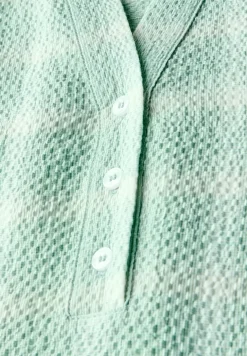 Karierte Strukturbluse
