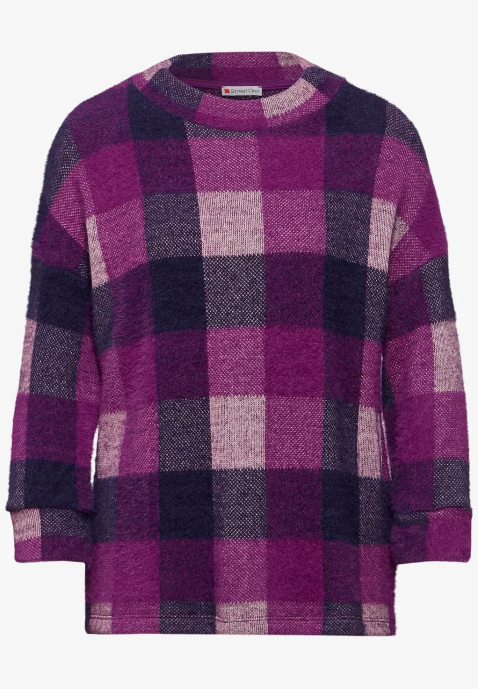 Kariertes Turtleneck Shirt