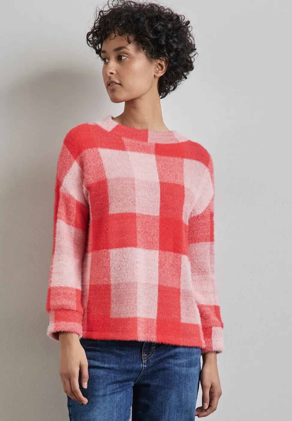 Kariertes Turtleneck Shirt