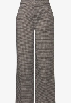 Karierte Wide Leg Hose