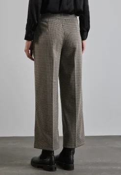 Karierte Wide Leg Hose
