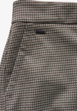 Karierte Wide Leg Hose