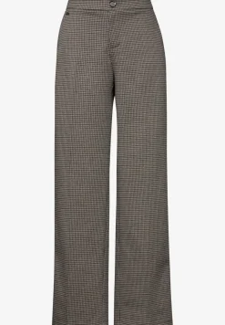 Karierte Wide Leg Hose