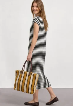 Kleid in Strick-Optik