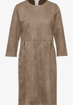 Kleid in Velours-Optik