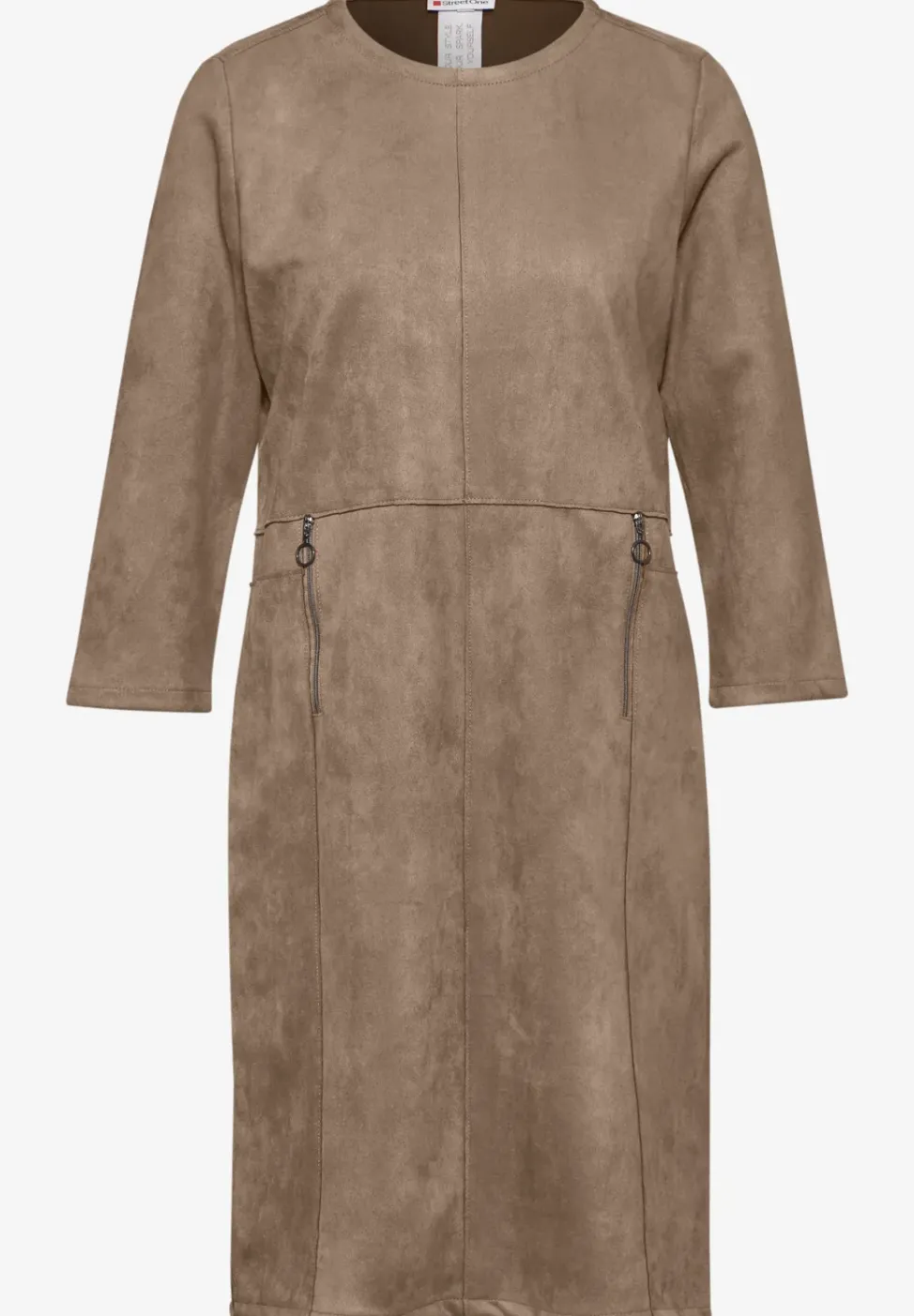 Kleid in Velours-Optik