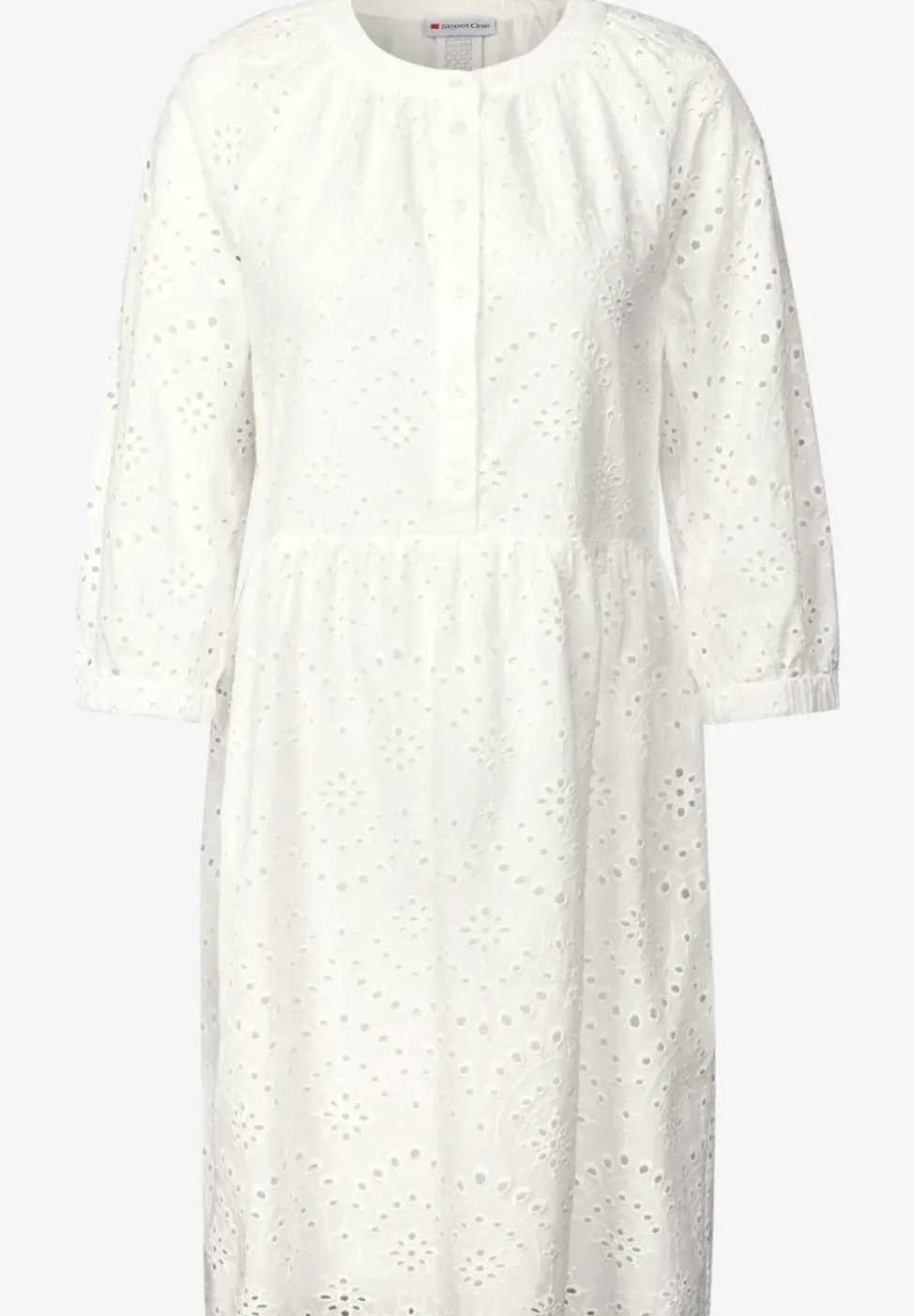 Kleid mit Lochstickerei