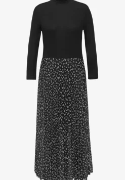 Kleid mit Plissée-Rock