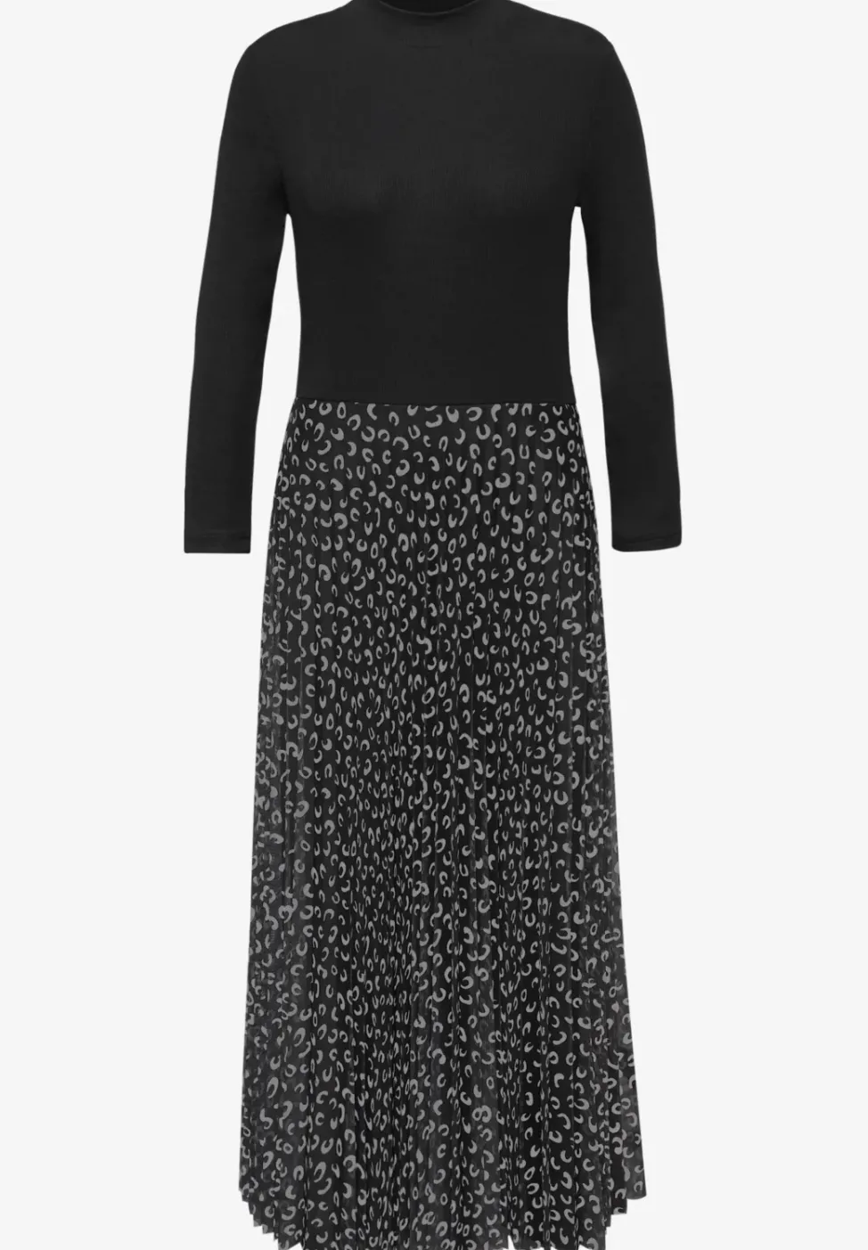 Kleid mit Plissée-Rock