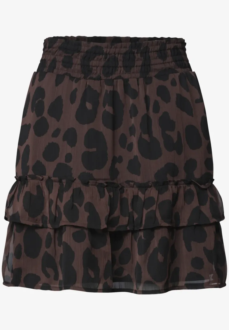 Knielanger Chiffonrock mit Print