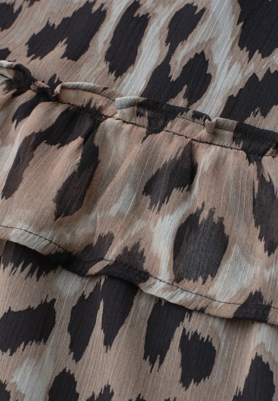 Knielanger Rock aus Chiffon mit Print