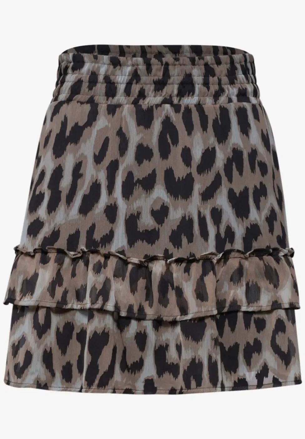 Knielanger Rock aus Chiffon mit Print