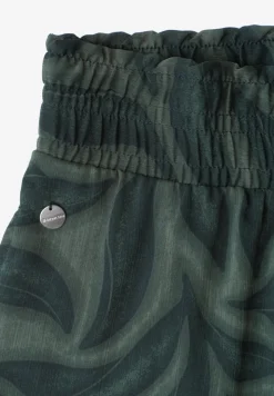 Knielanger Rock aus Chiffon mit Volants