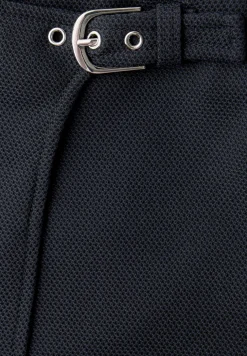 Knielanger Skort mit Schnalle