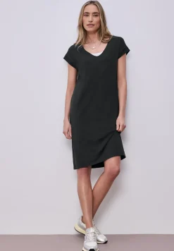 Knielanges Kleid aus Jersey