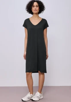 Knielanges Kleid aus Jersey
